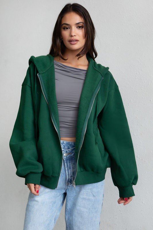 Simple things jacket(hunter green)