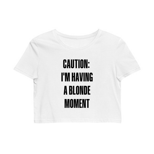 Blonde moment baby tee