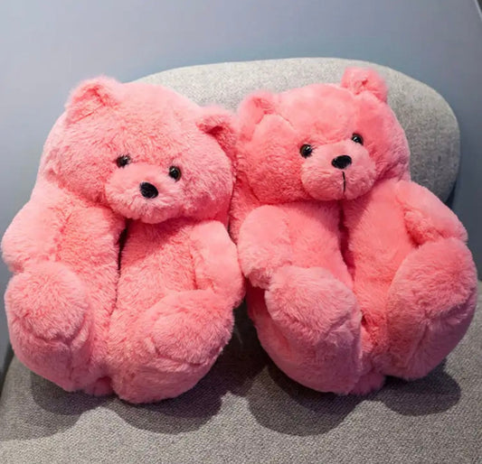 Teddy bear slippers